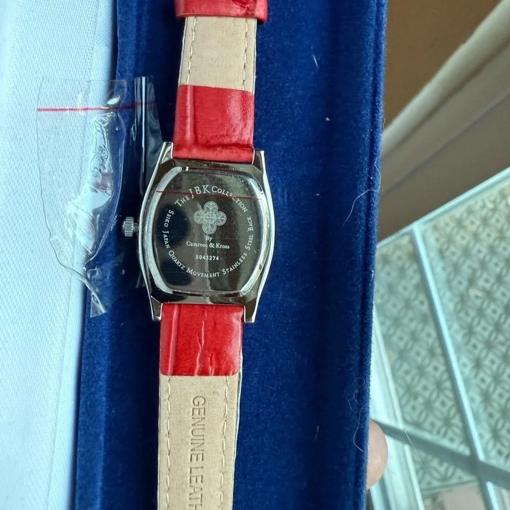 Camrose & Kross JBK Vintage Red Leather Watch